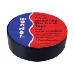 Μονωτική ταινία PVC μάυρη 19mm x 20m - WONDER