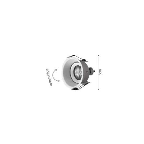 Downlight σποτ GU10 σε μαύρη απόχρωση (X0010B) - INLIGHT