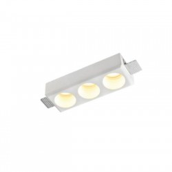 Χωνευτό τετράγωνο σποτ από γύψο 3XGU10 D:22cm (Χ0013) - INLIGHT