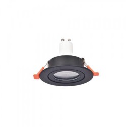 Downlight σποτ GU10 σε μαύρη απόχρωση (X00350B) - INLIGHT