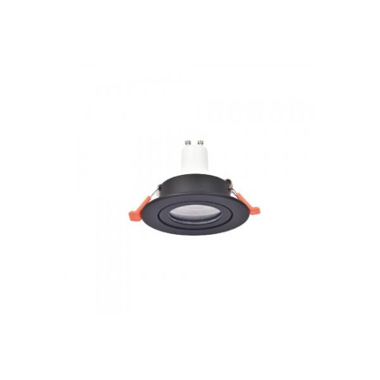 Downlight σποτ GU10 σε μαύρη απόχρωση (X00350B) - INLIGHT