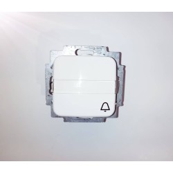 Μπουτόν επιγραφής λευκό μηχανισμός/Πλακίδιο - Busch-Jaeger