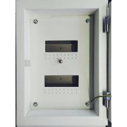 Πίνακας χωνευτός 2 σειρών / 24 στοιχείων με μεταλλική πόρτα 