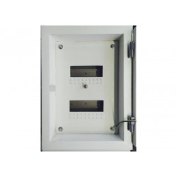 Πίνακας χωνευτός 2 σειρών / 24 στοιχείων με μεταλλική πόρτα 