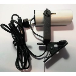 Φωτιστικό κανονάκι Ε27 λευκό με τσιμπιδάκι