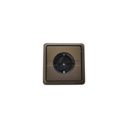 Πρίζα σούκο/ μπρονζέ - Μηχανισμός/Πλακίδιο/Πλαίσιο Trazo - Niessen