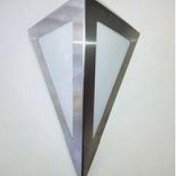 Φωτιστικό απλίκα επίτοιχη ασημί τριγωνική 1Χ40W / G9 - Ευρω φώτ